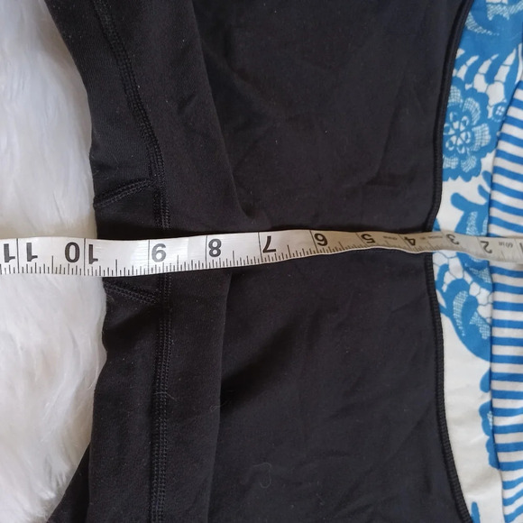 Lululemon Astro Pants Black / Arrow Chevron Polar Cream Beaming Blue 8 Tall - Picture 7 of 8